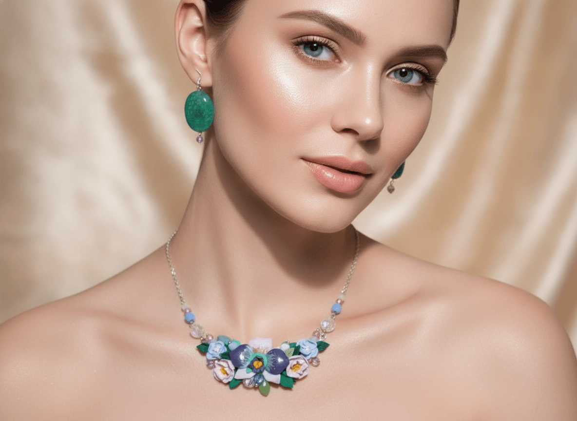 Collar Ramo de Orquídeas