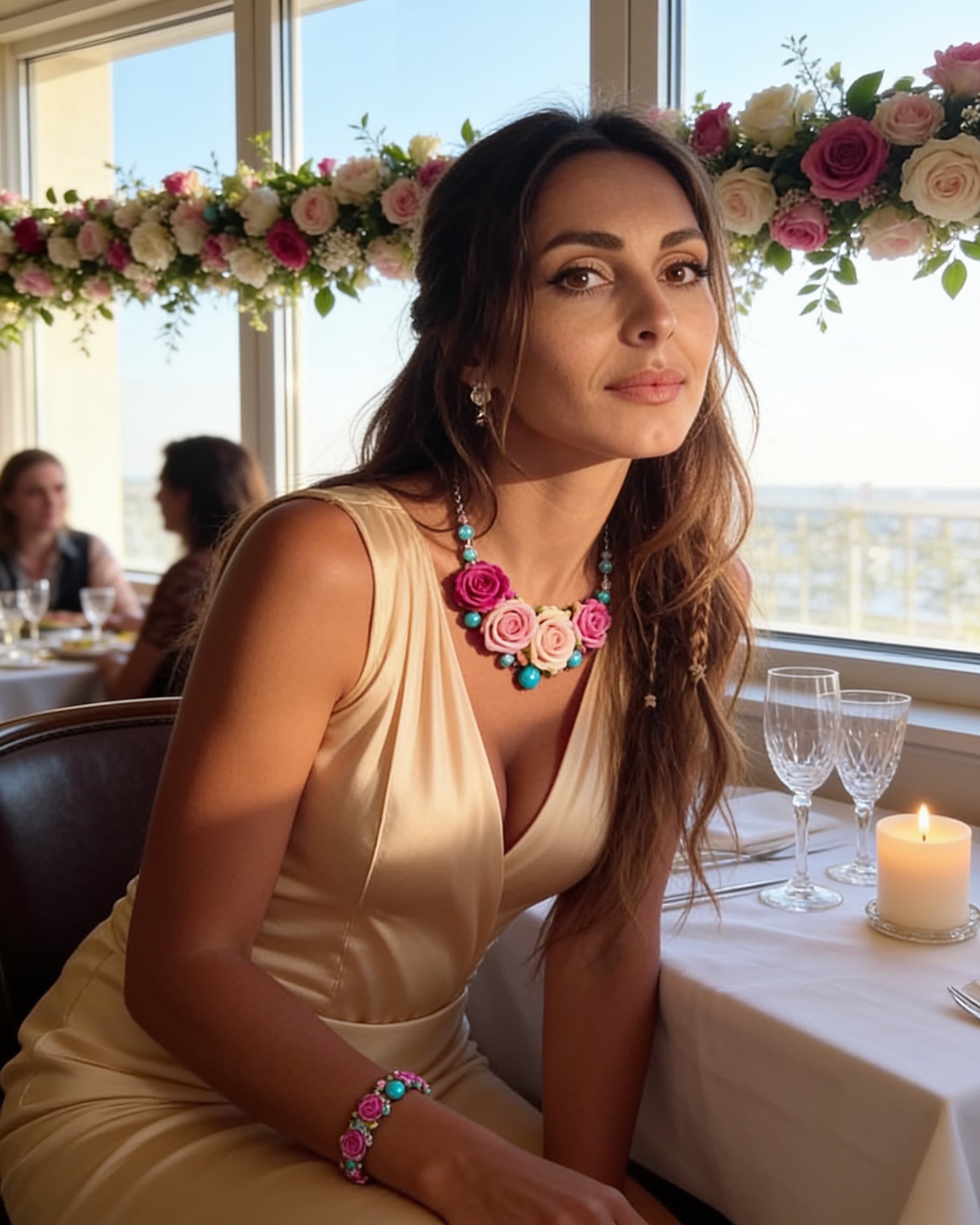 Pink Rose Beach Set